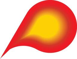 Abstract Red and Yellow Leaf Design vector