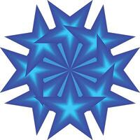 Dynamic Blue Starburst Radial Design vector