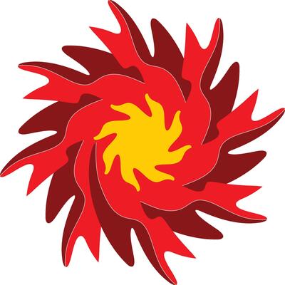 Dynamic Fiery Abstract Flame Graphic