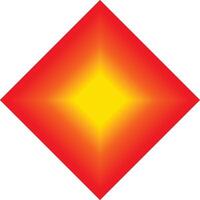 Abstract Red Orange Yellow Diamond Gradient vector