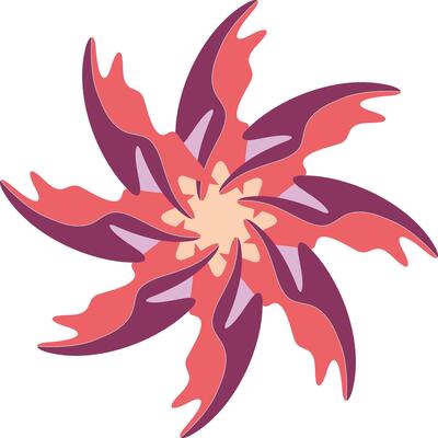 Abstract Pink Purple Swirl Graphic