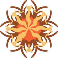 Abstract Radial Sunburst Design vector