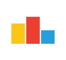 Sport podium icon. Business hierarchy pyramid symbol. Graphic level diagram. Business pyramid template. Color infographic element. First place marketing icon. illustration on white background vector