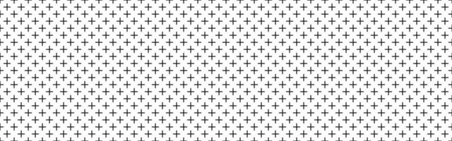 Plus seamless pattern. Simple cross texture. Graphic cross symbol grid. Plus sign repeat pattern. Graphic texture. illustration isolated on white background vector