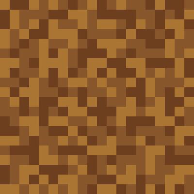 Pixel simple ground seamless pattern. Pixelart computer block texture. Digital brown ground pattern. Game style squared background. illustration isolated white background