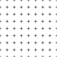 Plus seamless simple pattern. Simple geometric cross texture. Graphic cross symbol grid. Plus sign repeat pattern. Graphic texture. illustration isolated on white background vector