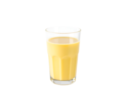 A refreshing glass of yellow smoothie png