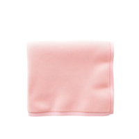 Folded Pink Blanket on a Transparent Background png