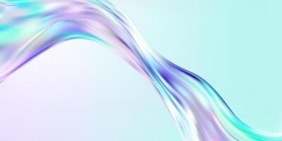 Abstract wave design in soft pastel colors vector