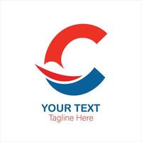 Abstract C Letter Logo Design Modern Dynamic Shape Company Brand Icon vector