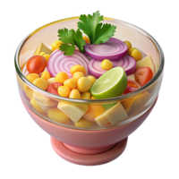 Detailed Close Up Salad Bowl with Fresh Vegetables Ingredient Combination Delicious png