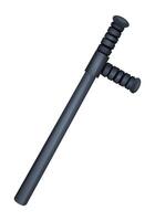 Police baton, a non lethal weapon used by law enforcement for crowd control and self defense. Cartoon illustration vector