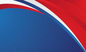 Abstract modern red white on blue background vector