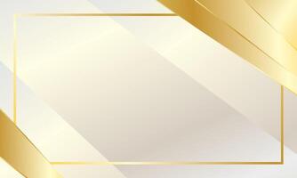 Luxury white gold certificate background vector