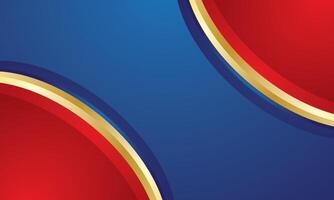 Red gold on blue background for business or certificate vector