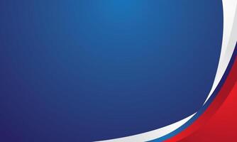 Red white border frame on blue background vector