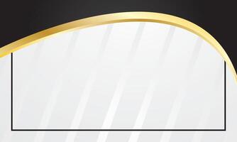 Black golden certificate background design vector