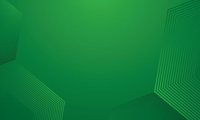 Abstract green gradient background with geometric lines