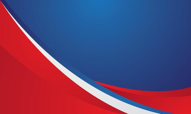Red white blue business card background