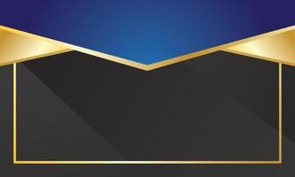 Modern and luxury blue black Certificate background vector
