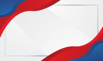 Modern abstract background design red blue waves vector