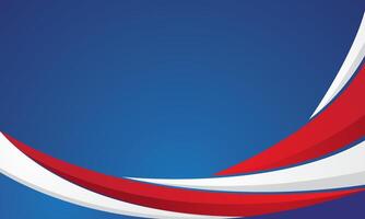 Abstract red white on blue background design vector