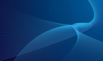 Technology line wave gradient blue background vector