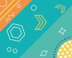 Abstract geometric background featuring vibrant colors and various shape designs suitable for modern designs vector