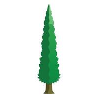 A green tree on a white background vector