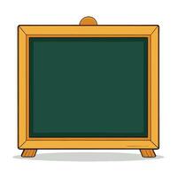 A blackboard with a wooden frame on a white background vector