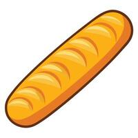 A loaf of bread icon in a flat style vector