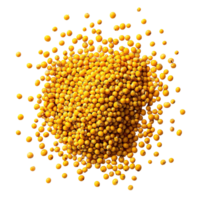 Whole Mustard Seeds Isolated on Transparent Background png