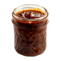Barbecue Sauce in Small Glass Container on a Transparent Background png