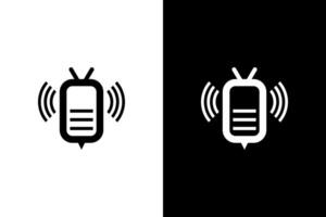 Abstract Bee Icon Representing Wireless Signal vector