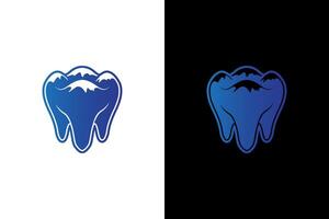 Modern Tooth Design for Dental Business vector