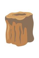 Tree Stump Illustration for Designs and Graphics vector