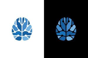 Artificial Intelligence Brain Network Abstract Illustration vector