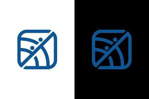 Modern Teamwork Connection Logo Design Concept vector