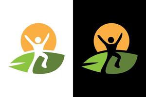 Sustainable Growth and Optimistic Vitality Concept vector