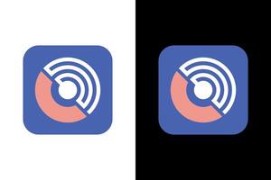Circular Diagram Segment Highlight in Blue vector