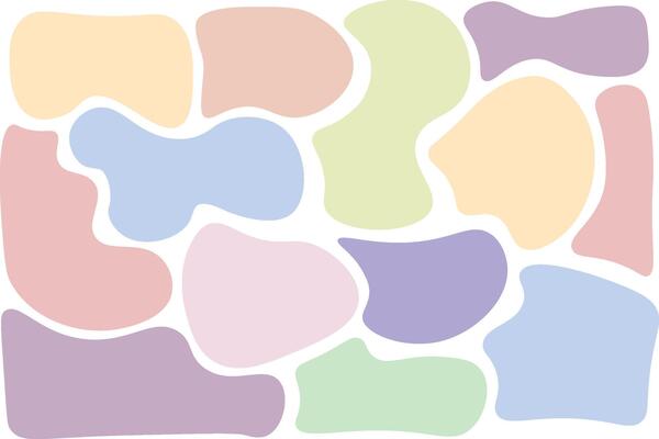 Abstract Doodle Shape Decorative Items