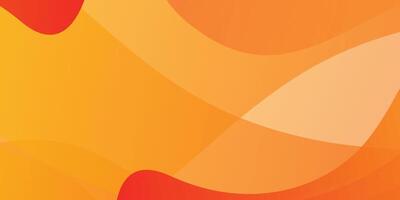 An orange and yellow abstract background with waves vector