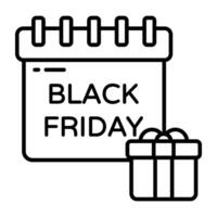 Modern icon of black Friday sale vector