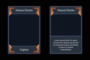 complete set of card game templates with classic theme and bright red color for game materials and printed card games vector