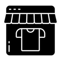 Perfect icon of web shop vector