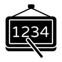 A innovative icon of math learning vector
