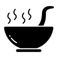 Perfect Soup bowl icon in design vector