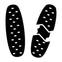 Tendy design icon of baguette vector