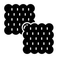 An design icon of biscuits vector