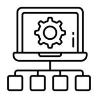 A premium icon of system setting vector
